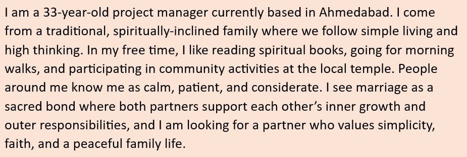 Spiritual & Calm Personality