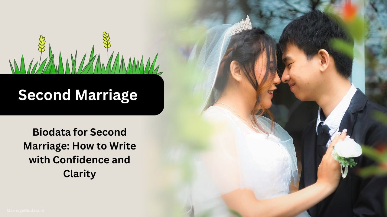 Biodata for Second Marriage How to Write with Confidence and Clarity