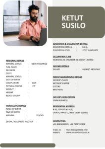 Best Wedding Biodata Format in Word Free Download