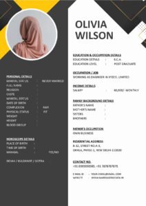 Best Wedding Biodata Word Template Free