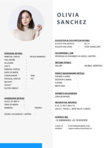 Download Wedding Biodata Template Word Free