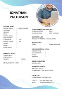 Editable Matrimony Biodata Word File Free