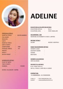 Editable Wedding Biodata Word Template for Free