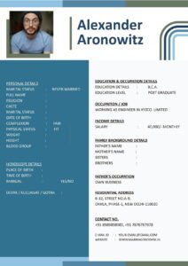 Free Download Marriage Biodata for Boy in Word