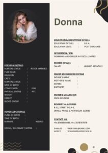 Free Indian Wedding Biodata Format Word Download