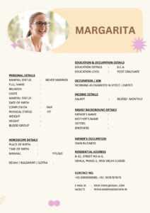 Free Indian Wedding Biodata Word Format