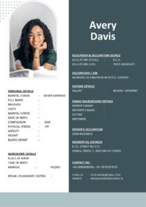 Free Marriage Biodata Word Format Ready to Edit