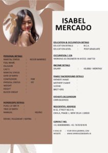 Free Marriage Biodata Word Template Download
