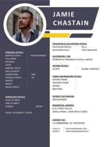 Free Marriage Intro Resume Word Format