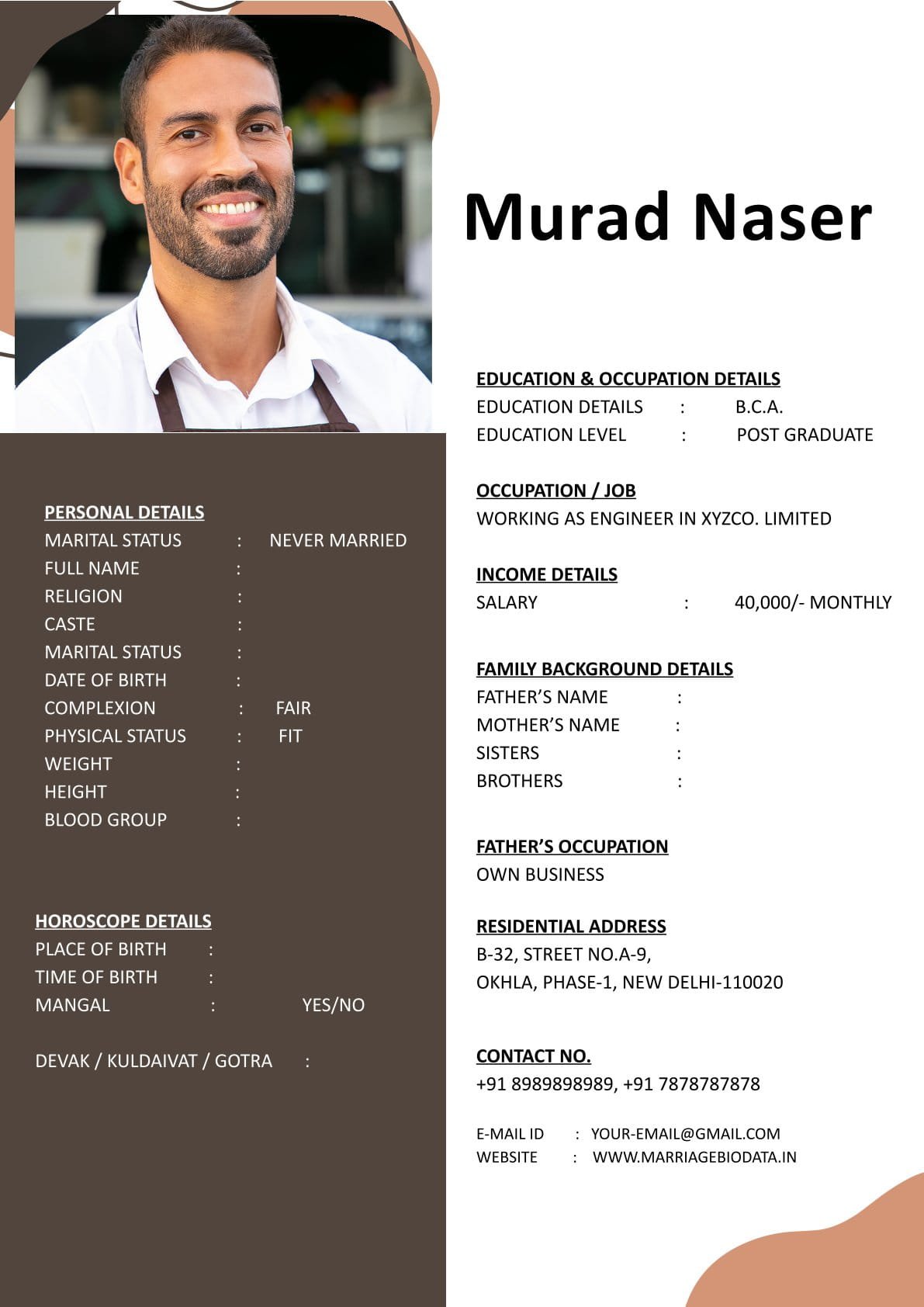 Free Marriage Portfolio Word Format File