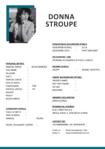 Latest Marriage Biodata Design Word Free Download