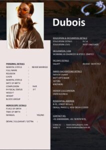 Marriage Bio Sheet Word Template Free