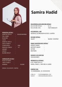 Marriage Biodata Format in Word for Easy Download