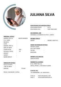 Marriage Biodata Template Word Easy Download