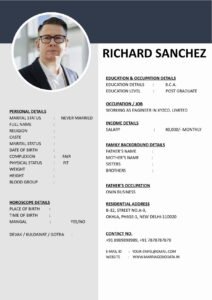 Marriage Biodata Template Word Simple Look