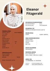 Marriage Biodata Word Format Clean Layout
