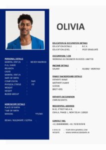 Marriage Biodata Word Format Elegant Design