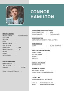 Marriage Biodata Word Template Indian Style