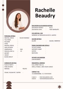 Marriage CV Template Word Free Download