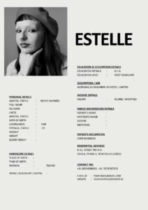 Premium Marriage Biodata Format for Indian Brides Download