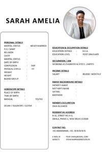 Ready Wedding Biodata Word File Download