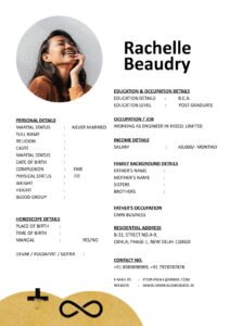 Shaadi Biodata Word Format Modern Style