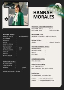 Shaadi Profile Builder Word Template