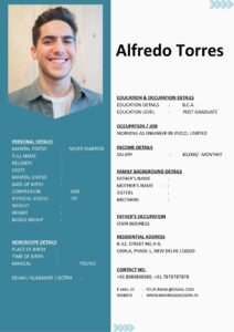 Stylish Marriage Biodata Template Word Free File