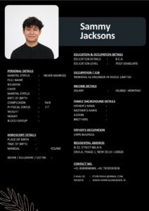 Wedding Biodata Template Word Latest Format