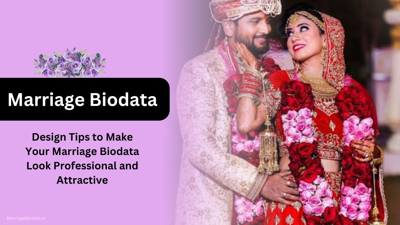 Design Tips to Make Your Marriage Biodata Look Professional and Attractive