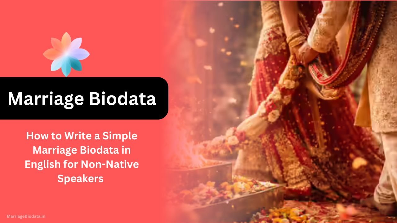 How to Write a Simple Marriage Biodata in English for Non-Native Speakers