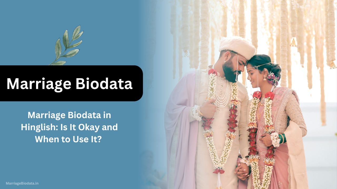 Marriage Biodata in Hinglish Is It Okay and When to Use It