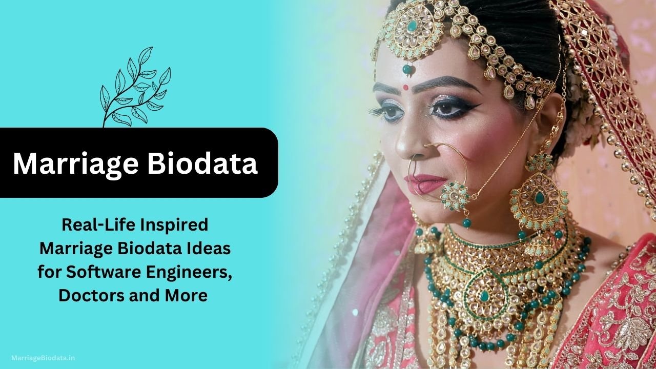 Real-Life Inspired Marriage Biodata Ideas for Software Engineers, Doctors and More