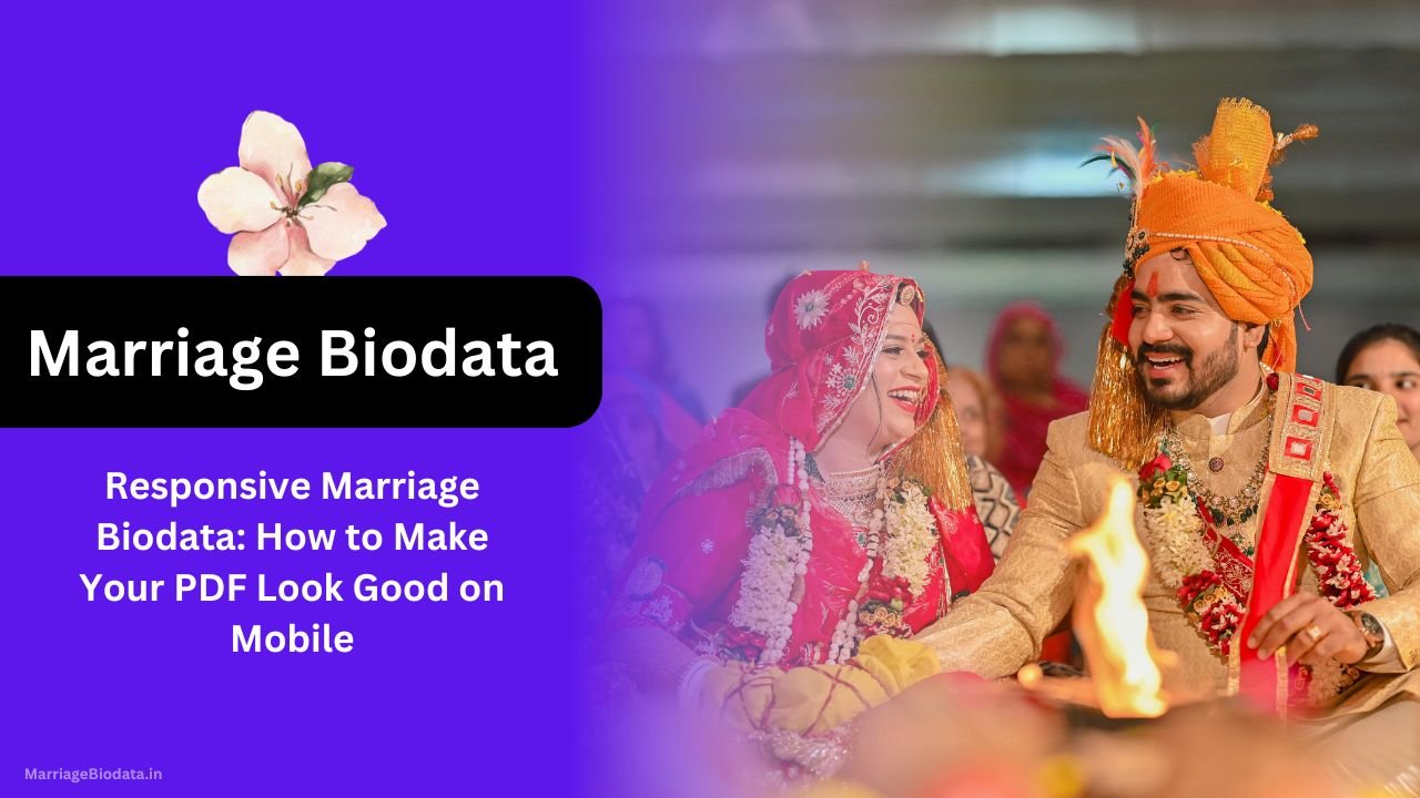 Responsive Marriage Biodata How to Make Your PDF Look Good on Mobile